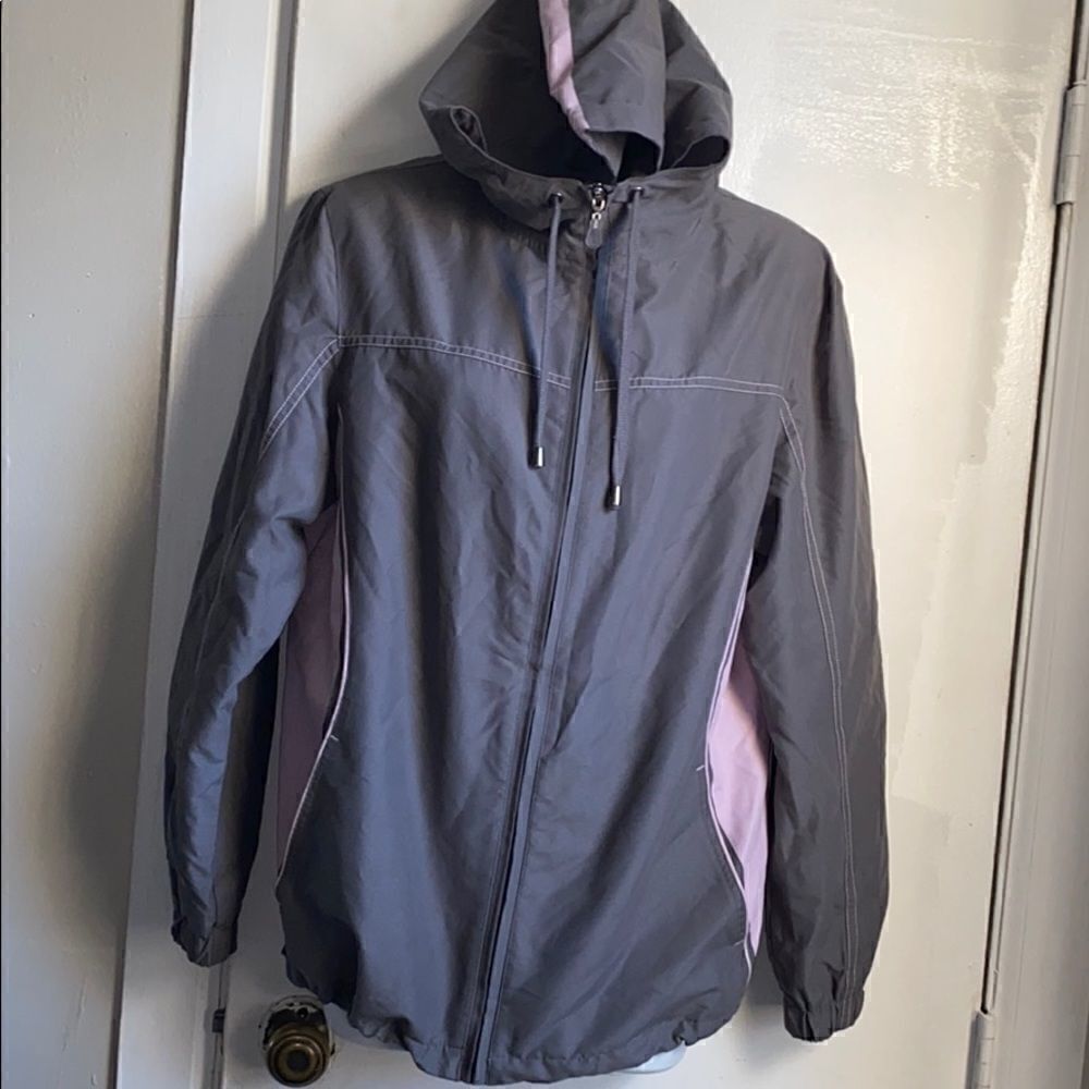 FUDA Grey and Purple Windbreaker-L